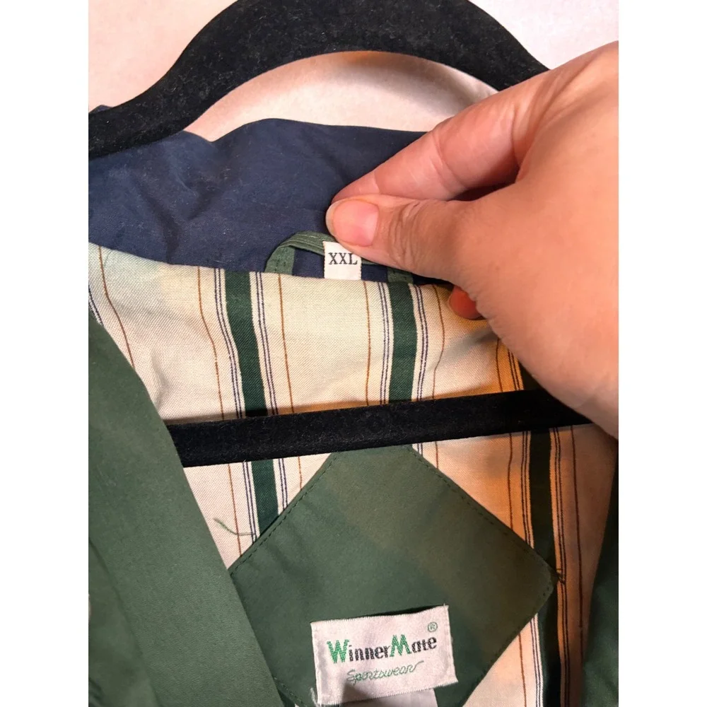 Vintage WinnerMate Kerr-McGee OSHA Star Bomber Jacket Green XXL‎ Smitty Workwear